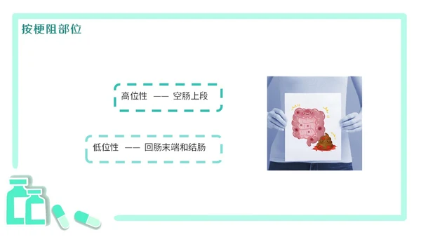 绿色简约医疗肠梗阻疑难病例讨论清新插画风内容型PPT
