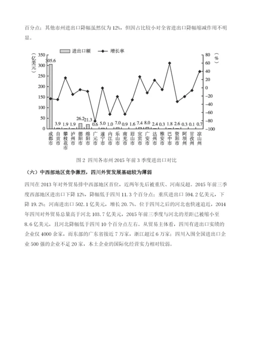 四川省进出口分析与预测.docx