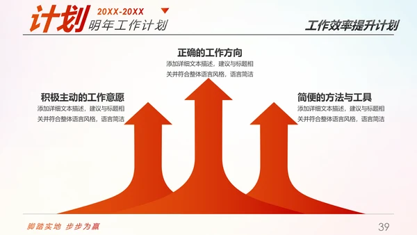 趁青春勇敢拼2019年终总结述职报告PPT模板