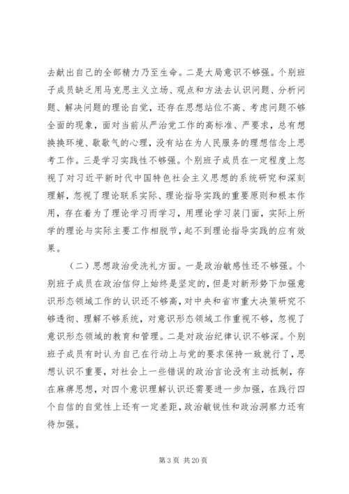 班子成员主题教育活动党员干部检视剖析材料.docx