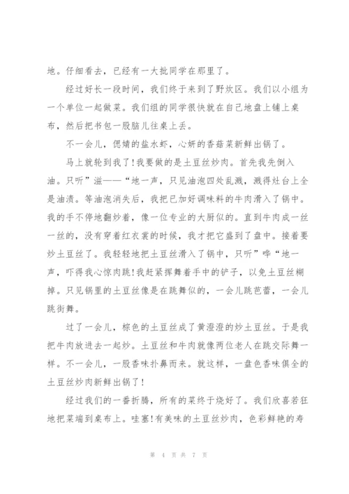 野餐五年级日记600字5篇.docx