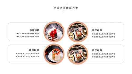 甜品蛋糕美食甜点下午茶动态PPT模板