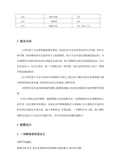 教学综合计划编制问题优质课程设计基础报告.docx