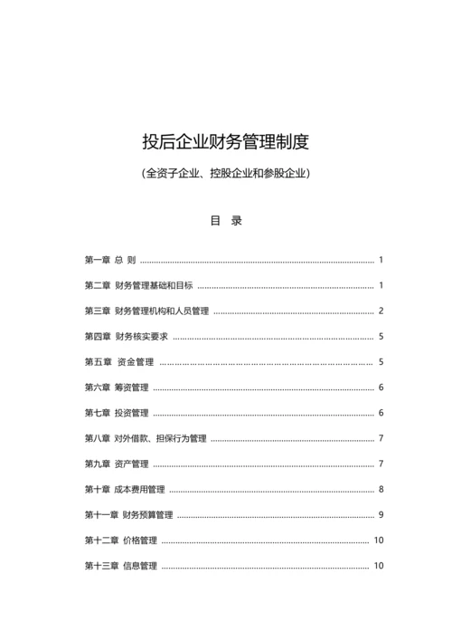 投后企业财务管理新规制度x.docx