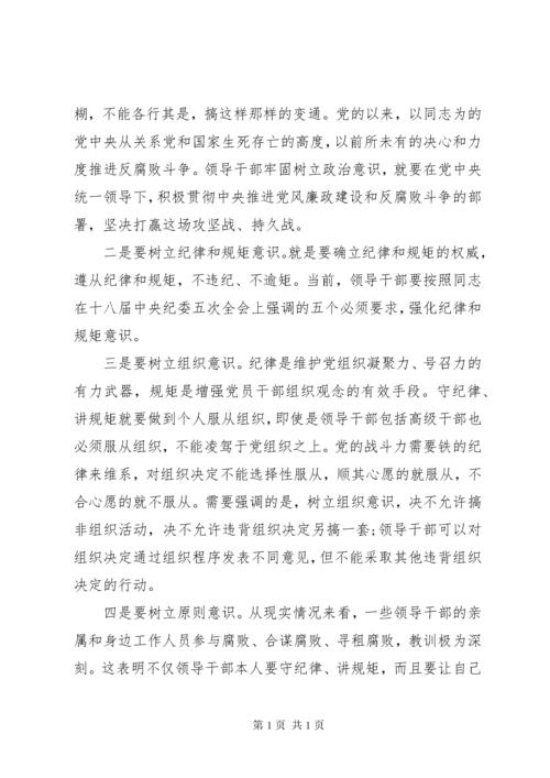 严以律己严守党的政治纪律政治规矩心得体会.docx