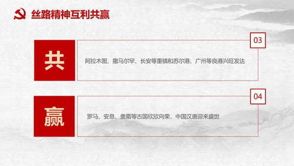 一带一路国际合作高峰论坛丝绸之路PPT模板
