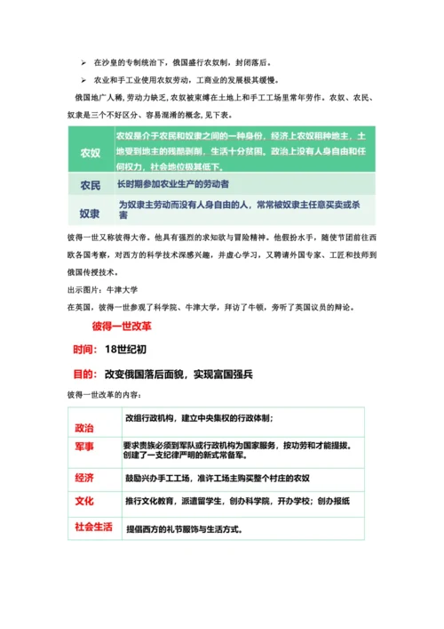 第2课 俄国的改革  教案