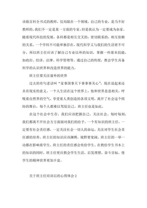 关于班主任培训后的心得体会（二）.docx