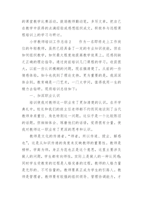 小学教师培训工作总结.docx