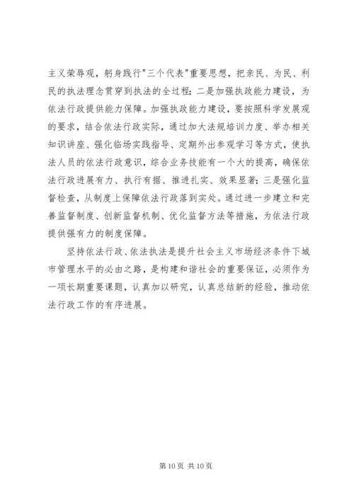 关于依法行政中存在的问题及对策.docx