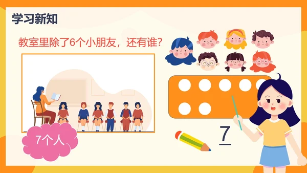 人教版数学上册67的认识课件PPT模板