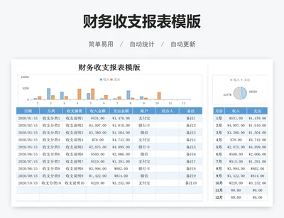 财务收支报表模版