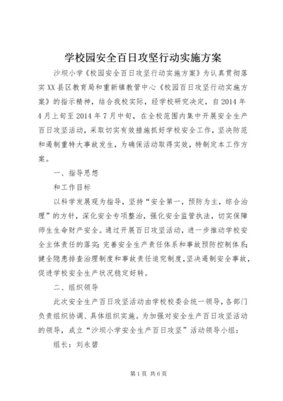 学校园安全百日攻坚行动实施方案 (5).docx