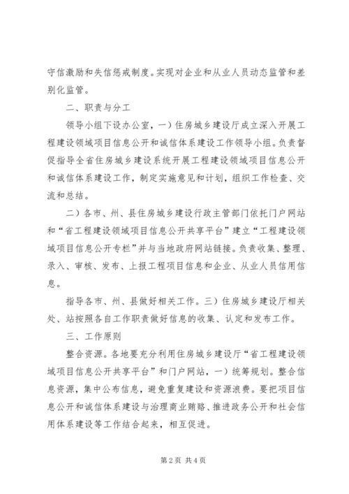 住建局诚信管理工作意见.docx