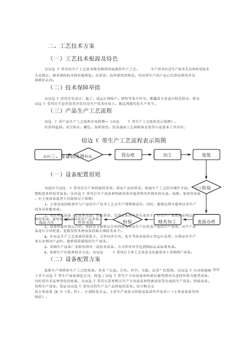 切边V带项目可行性研究报告