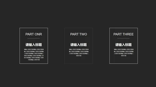 黑色简约年终述职PPT模板