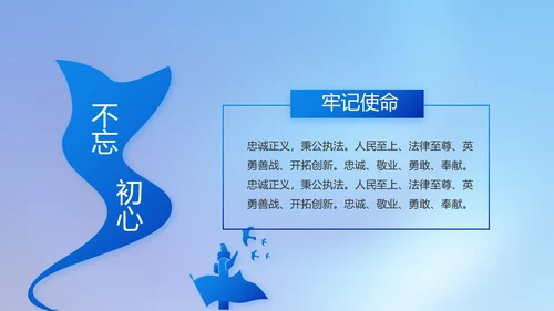 忠诚正义秉公执法公安警察动态PPT