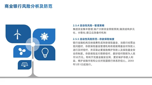 商务简约商业银行风险管理概述及思考PPT模板
