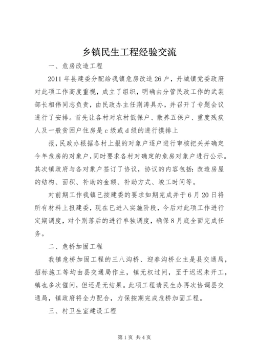 乡镇民生工程经验交流.docx