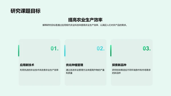 农学研究答辩报告