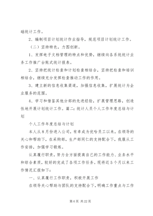统计、资金计划工作总结.docx