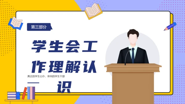 学生会主席班干部竞选通用PPT模板