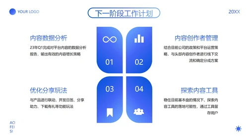 高级渐变弥散APP项目年度运营报告PPT模板