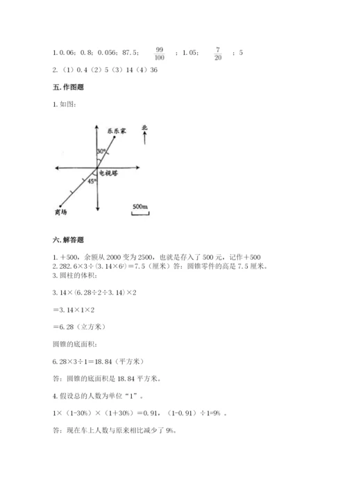 杜尔伯特蒙古族自治县六年级下册数学期末测试卷（黄金题型）.docx