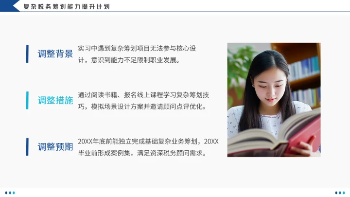 会计学专业大学生职业生涯规划发展展示(税务顾问方向)PPT模版