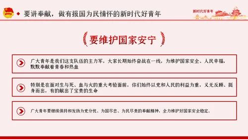 争做新时代好青年合格共青团员团课PPT模板