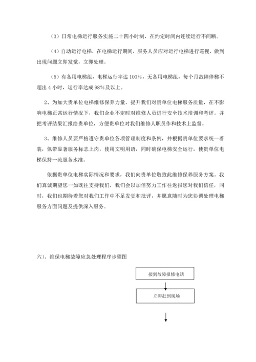 电梯维保专业方案.docx