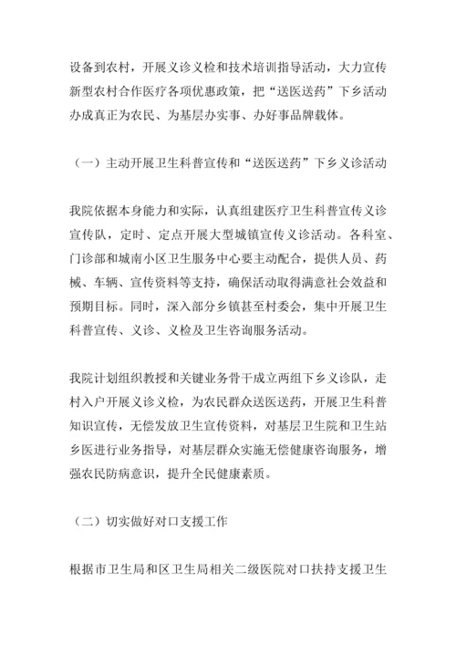 下乡义诊活动专业方案.docx
