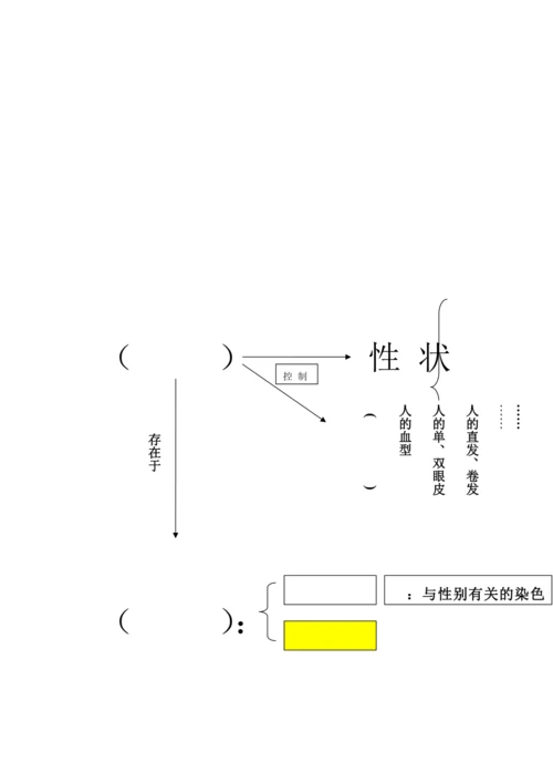 人教版八年级生物下册教案-7.2.4人的性别遗传