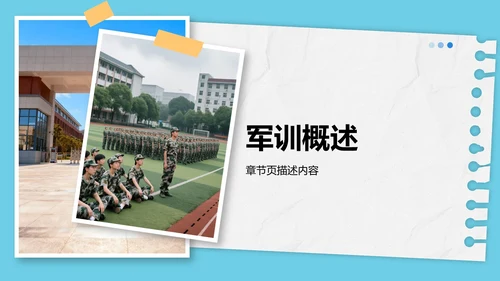 军训心得体会与分享PPT模板