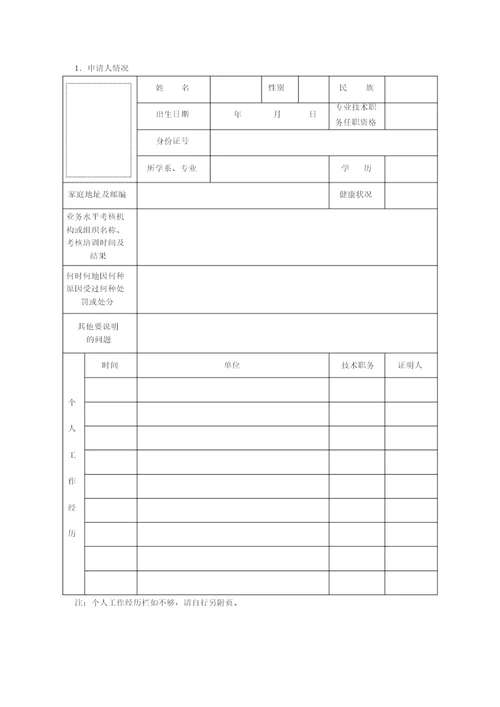 2019年最新版医师执业、变更执业、多机构备案申请审核表