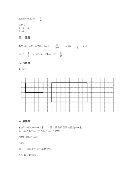 北京版六年级下册数学期末测试卷【综合题】.docx