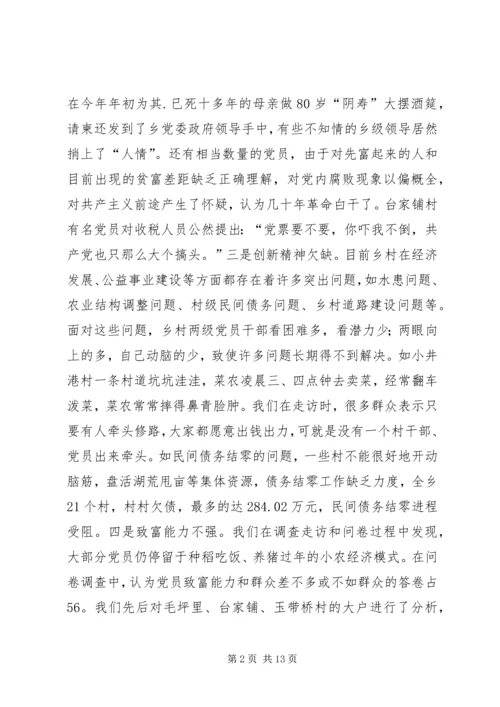 对X乡党员队伍状况的调查与思考 (2).docx