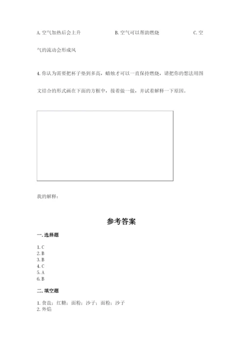 教科版三年级上册科学期末测试卷a4版打印.docx