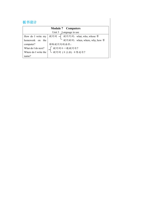 【轻松备课】外研版初中英语七年级上Module 7 Unit 3教学详案