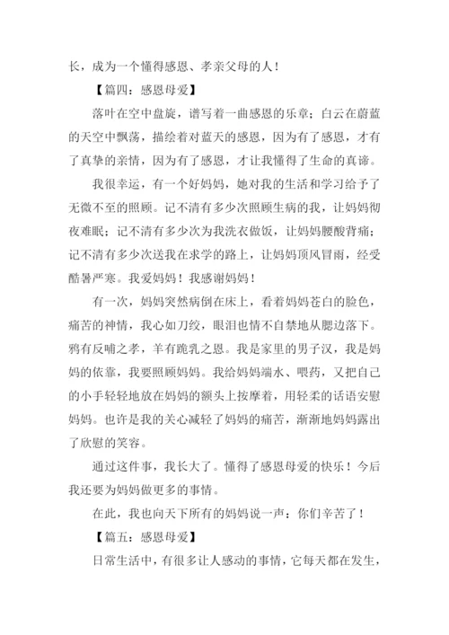 关于感恩母爱的作文.docx