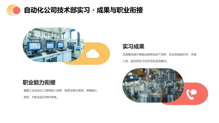 彩色电气工程和自动化专业大学生职业生涯规划发展展示PPT模版