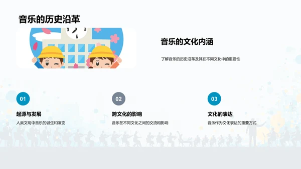 音乐文化教学报告PPT模板