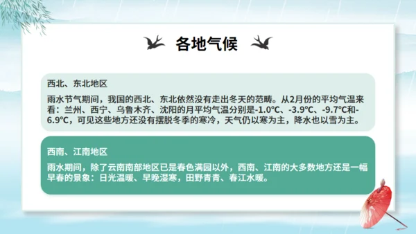 雨水节气中国风通用PPT模板