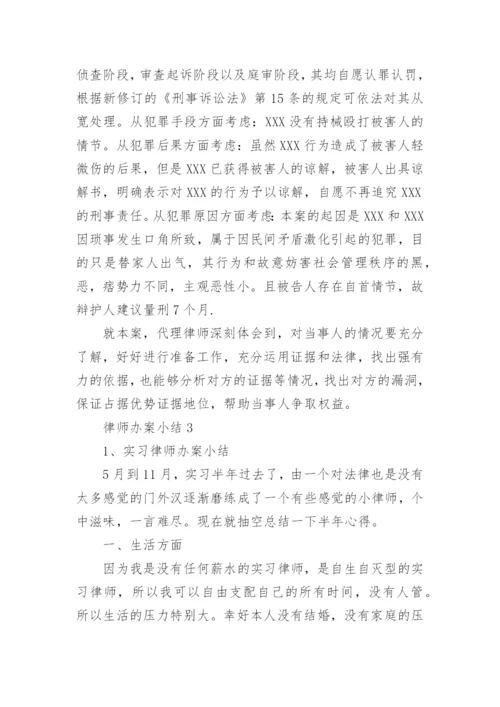 律师办案小结.docx