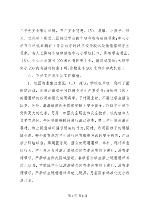 校园及周边交通安全隐患排查情况 (2).docx
