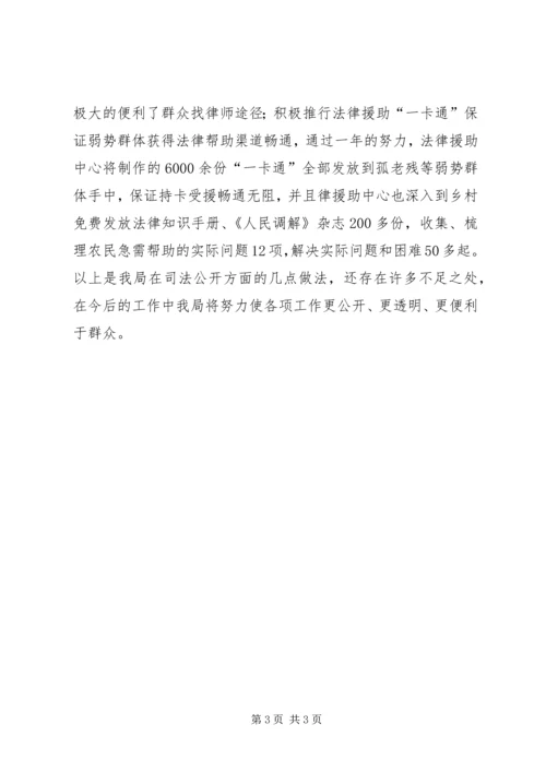 司法公开落实情况汇报材料 (2).docx