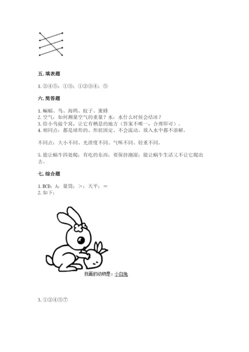 教科版小学科学一年级下册期末测试卷附答案【基础题】.docx