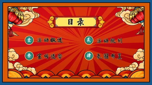 龙年新年活动策划方案ppt模板