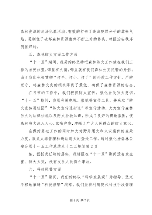 森林公安分局十一五工作总结及十二五规划.docx