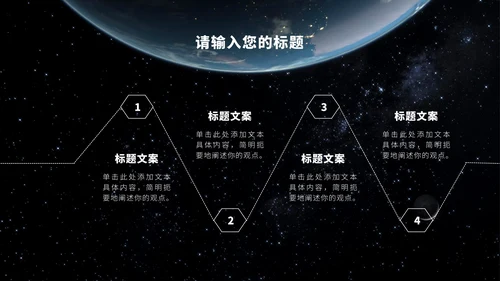 宇宙星空科技风PPT模板